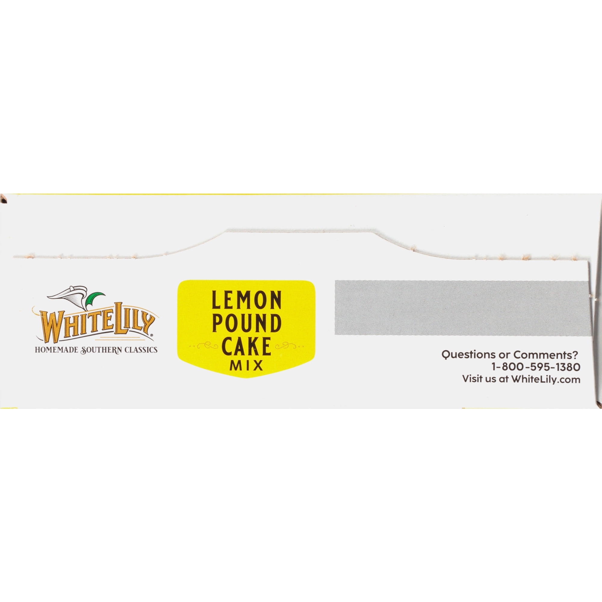 (4 pack) White Lily Lemon Pound Cake Mix, 16.2 OZ Box