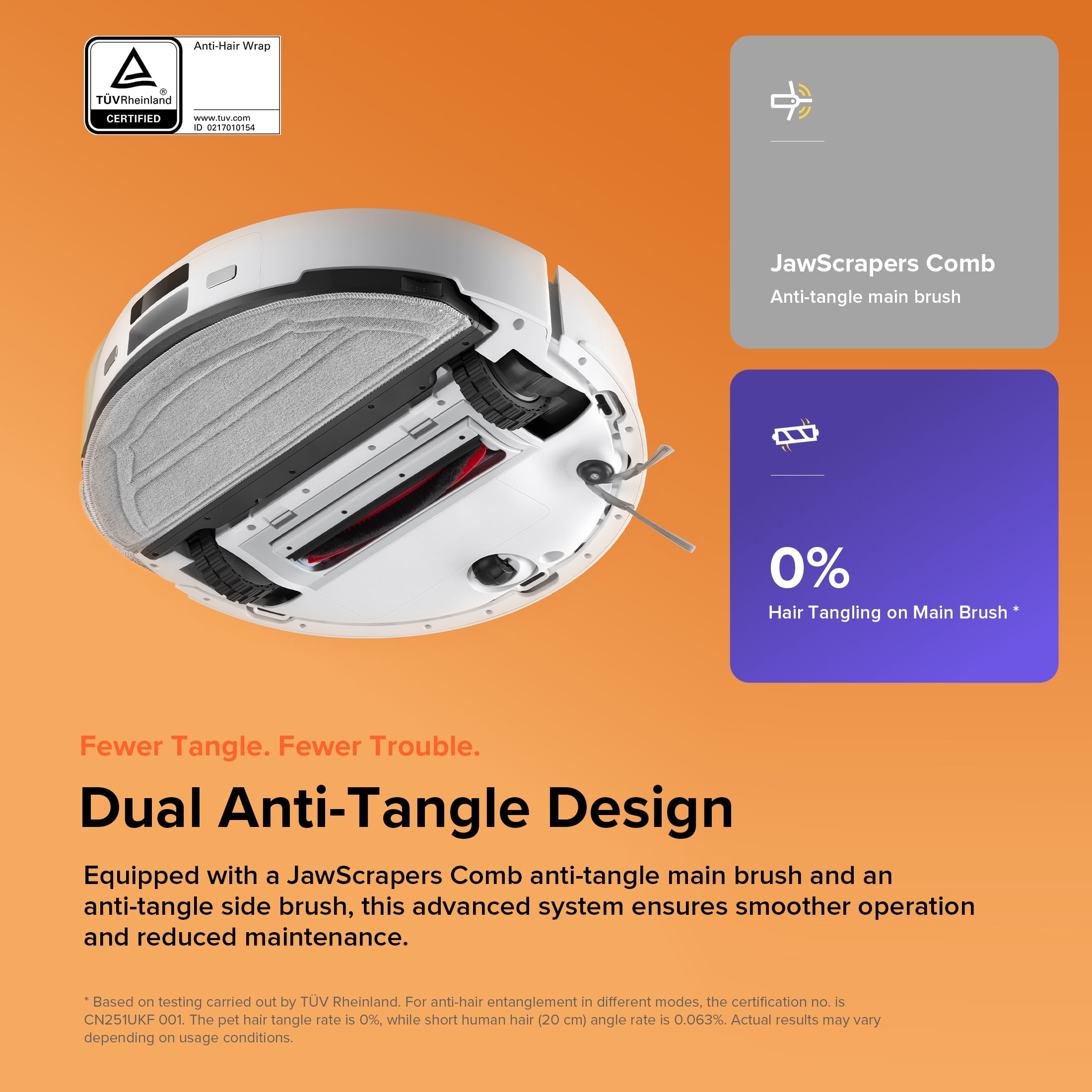 Q10 VSF+ 13. 9 in. Robotic Vacuum and Mop with Smart Navigation Auto Lifting Mop Multi-Surface in White