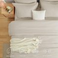 thumbnail image 2 of Juego de edredón CozyLux Queen Oatmeal de 7 piezas para cama en una bolsa, 2 of 8
