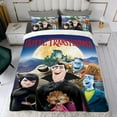 thumbnail image 4 of Hotel Transylvania Conjunto de sábanas temático, trío de piezas, cómodo y amigable con la piel, diseño único, regalo de decoración para el hogar para familiares, amigos y fans,135cm *200cm, 4 of 6