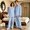 Royal Blue, variant on Dwelliawo Mens Flannel Pajama Sets Plaid Cotton Pajamas Pjs Set Button Down Soft Warm Lounge Sleepwear Tops & Pjs Pants Saffron XL