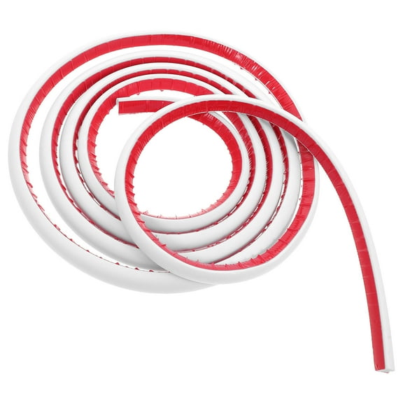 Raindrops Flexible Baseboard Molding Trim Caulk Strip Wall Moulding White