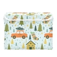 thumbnail image 7 of Yayeee Collapsible Cube Storage Bin with Lid Fabric Closet Decorative Basket with Handles, Whimsical Christmas Pattern, 7 of 7