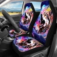 thumbnail image 2 of Pzuqiu Colorful Wolf Car Seat Covers Set Fashion Automotive Interior Accessories Easy to Install Full Wrapping Edge Seat Covers Elegance Universal Fit for Most Cars Sedan Van Truck, 2 of 7