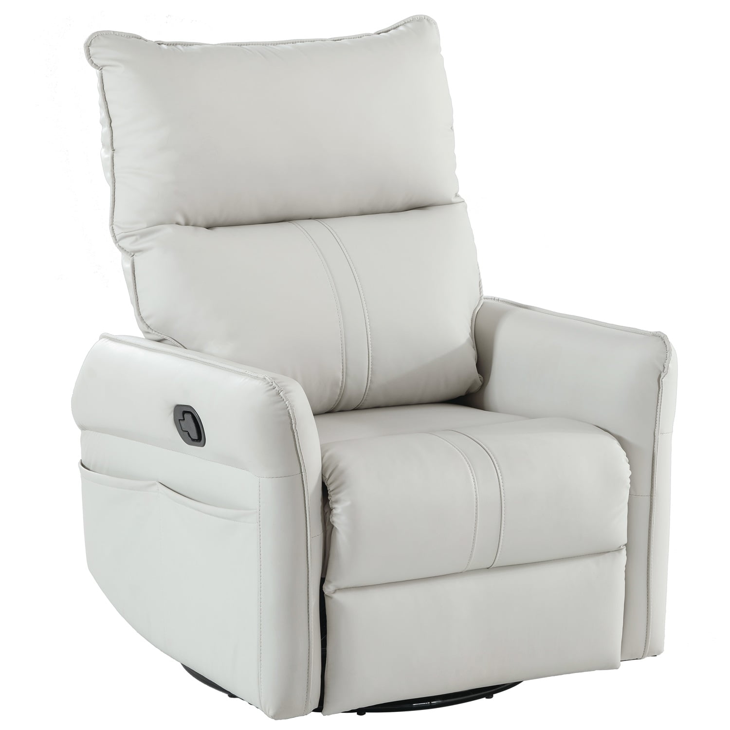 Kadyn Rocking Recliner Chair, 360 Degree Swivel Nursery Rocking Chair, Home Theater Seating with USB Charging Ports for Living Room Bedroom, Light Gray Kadyn Rocking Recliner Chair, 360 Degree Swivel Nursery Rocking Chair, Home Theater Seating with USB Charging Ports for Living Room Bedroom, Light Gray