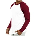 thumbnail image 2 of Top Pro Men & Women Long Sleeve Baseball Raglan Tee Shirt Top (S-3XL), 2 of 4