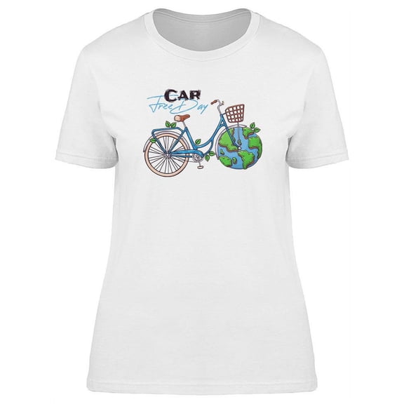 Car Free Day Design T-Shirt Women -Image by Shutterstock, Female Medium