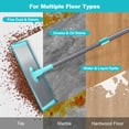 thumbnail image 5 of JOYMOOP 18 Inch Dust Mop for Hardwood Floors, Heavy Duty Industrial Wet Dry Mops with Telescopic Handle, Includes 3 Microfiber Mop Pads - Blue-grey, 5 of 9