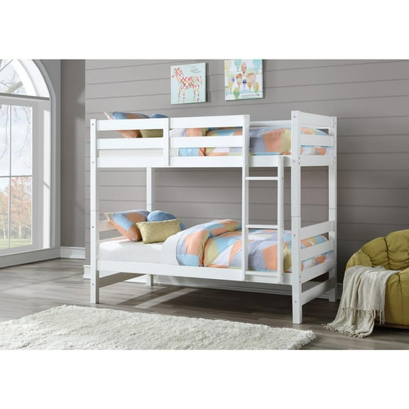 Acme Ronnie Twin/Twin Bunk Bed in White
