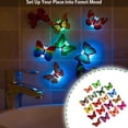 thumbnail image 2 of Wmool Glowing Butterfly Night Light Wall Sticker Home Bedroom Night Light B9J, 2 of 8