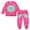 Hot Pink, variant on newwalpole Toddler Girls 2 Piece Cute Outfits, Crewneck Sweatshirt with Jogger Pants Kids Clothing Set for Fall Winter Hot Pink for Size 12-18 Months