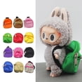 thumbnail image 2 of Mochila pequeña para muñeca de trapo, Bolsa Escolar con doble cremallera, monedero, bolsa para Labubu BJD MD (solo mochila), 2 of 5