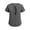 Grey, variant on Open Back Workout Tops for Women Short Sleeve Yoga Pilates Outfits Athletic Gym Shirts Fitness Clothing Summer 2026