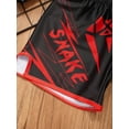 thumbnail image 4 of vastwit Kids Boys Muay Thai Shorts Boxing Kickboxing MMA Training Trunk Satin Fight BJJ Grappling Type K M/160, 4 of 9