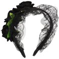 thumbnail image 1 of Elegant Flower Lace Headband with Roses for Women – Durable Floral Hair Accessory for Parties, Cosplay, Celebrations, Homecoming and Dance Events, 1 of 5