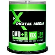 X Digital Media DVD+R 8X 100-Pack