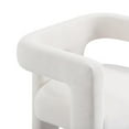 thumbnail image 4 of Sloane Bone White Upcycled Fabric Chair, 4 of 8