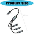 thumbnail image 3 of Nylon Braided USB C Splitter for 100W Charging & 480Mbps Data Transfer, 3 of 8