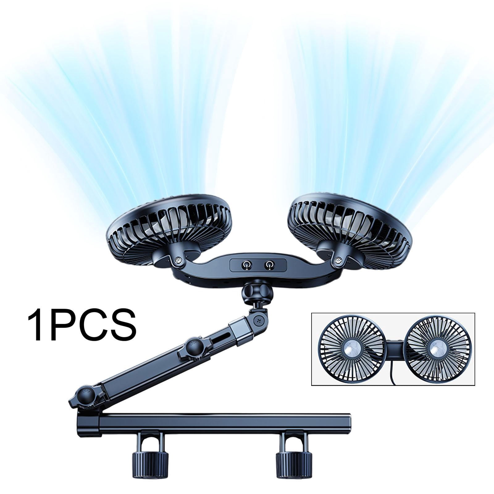 Dickly Car Fan for Backseat Electric Cooling Fan SUV Sedan with 360 degree Rotatable