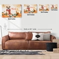 thumbnail image 5 of Happy Thanksgiving Bulldog with Turkey Pumpkins Autumn Vibes Horizontal Matte Canvas Poster Dog Lover Gifts Idea Wall Art Home Decor - 12018, 5 of 5