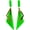 Green, variant on Zephyriana 80's Retro Acrylic Geometry Double Triangle Long Dangle Drop Earrings Creative Exaggerated Fluorescent Geometric Statement Earrings Outfit Glow Party Jewelry Gifts for Women