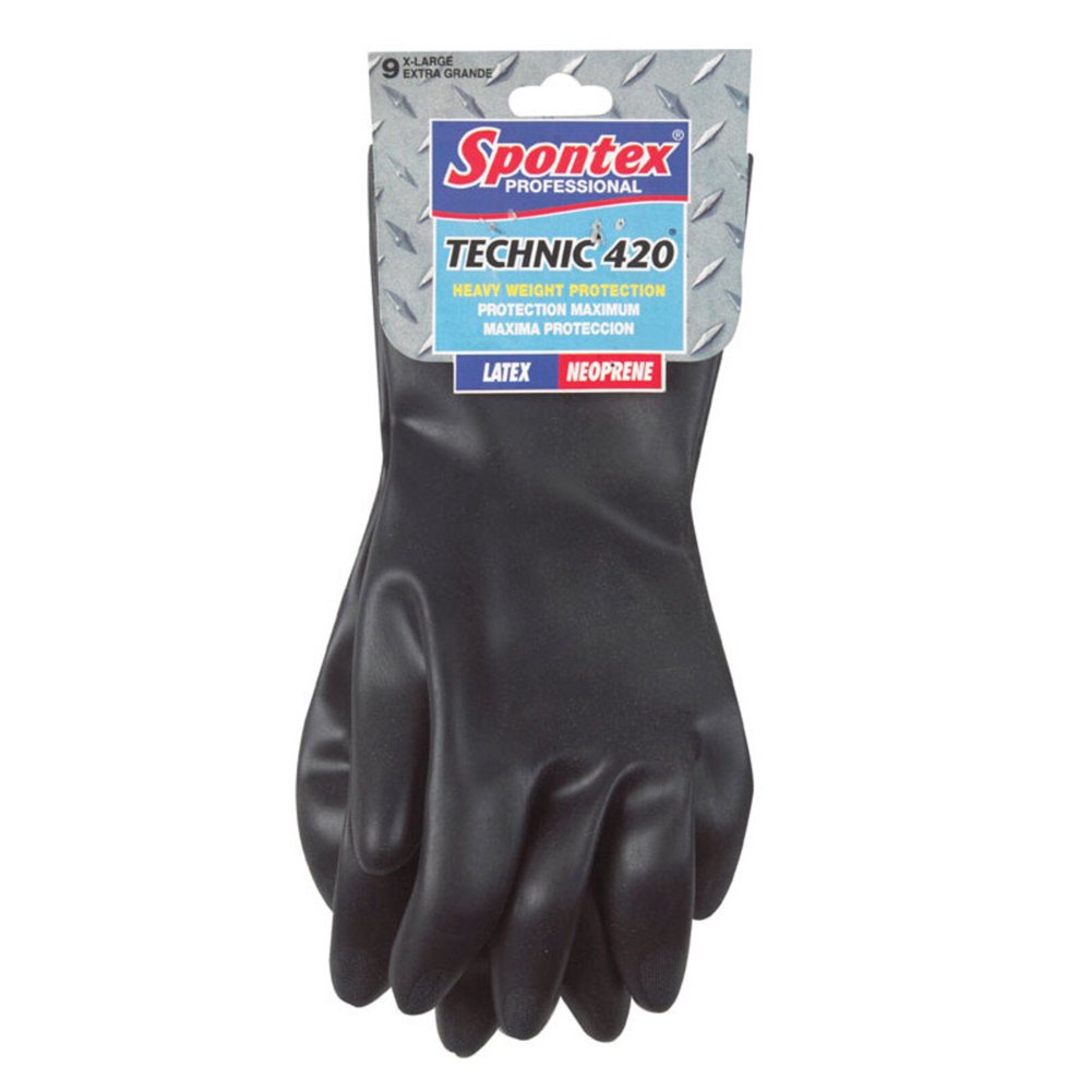 Rubbermaid Spontex Neoprene Gloves XL Black 1 pk Case Of 1; Each