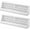 White, variant on 2 Pcs 15 Inch Baseboard Register Diffuser, Vent Covers for Home Floor Wall Baseboard Vent Covers Supply Floor Register Diffuser,Black