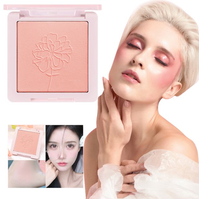Makeup Blusher Powder Makeup Highly Pigmented All Day Wear Vegan, Makeup White Blusher