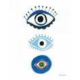 thumbnail image 2 of Zaman, Farida 12x14 White Modern Wood Framed Museum Art Print Titled - The Stare I, 2 of 4