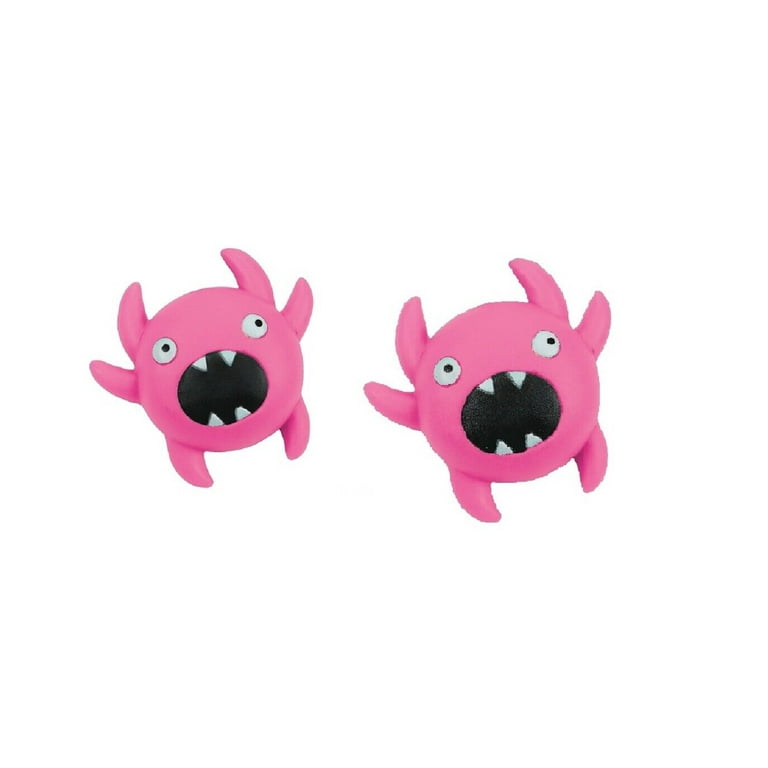 Cute Fun Latex Dog Toys Screaming Little Monster or Pink Haired