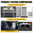 thumbnail image 4 of BeesClover Table de Préparation Pliable Robuste en Acier Inoxydable - Capacité de 1100 LB - Portable, Aucun Assemblage Requis - Table Utilitaire Commerciale en Métal pour Cuisine, Buanderie, Restaurant, 4 of 7