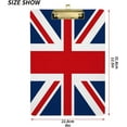 thumbnail image 3 of FMSHPON England British Flag London Clipboard Hardboard Wood Nursing Clip Board and Pull for Standard A4 Letter 13x9 inches, 3 of 8