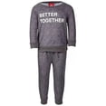 thumbnail image 2 of Family Pajamas Little & Big Kids Matching 2 Pieces Better Together Pajama Set, 2 of 3