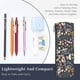 thumbnail image 3 of Disketp Wildflower Watercolor 1 Estuche Organizador de Lápices de Cuero, Estuche de Oficina con Cremallera para Bolígrafo y Lápiz, 3 of 6