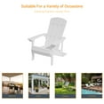 thumbnail image 5 of ACEGOSES 1 Pcs Faux Wood Adirondack Chair Weather Resistant for Patio Garden, Backyard, Porches and Indoors,White, 5 of 5