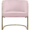 thumbnail image 5 of Meridian Furniture Rays Pink Velvet Upholstered Accent Chair, 5 of 8