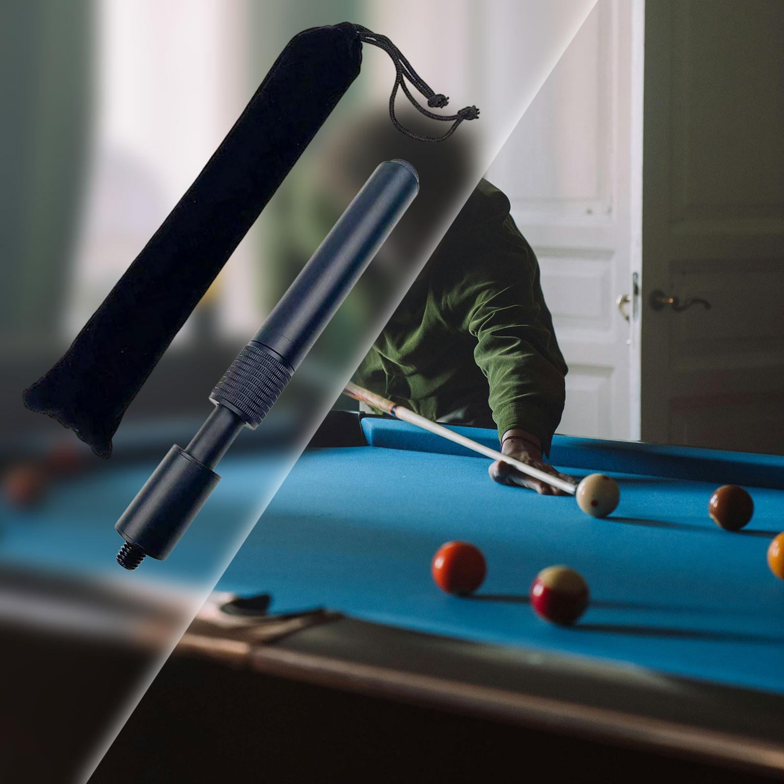 funtasica Pool Cue Extender Telescopic Billiards Pool Cue Extension Professional Cue End Lengthener for Training Snooker Tool Equipment D