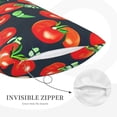 thumbnail image 3 of Lsque Tomatoes Pattern Pillow Case – Soft & Cozy Throw Pillow Cover, Hypoallergenic Cushion Case for Sleeping Women with Envelope Closure-16"x24", 3 of 6