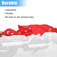 thumbnail image 6 of Unique Bargains Universal Motorcycle Exhaust Pipe Muffler Tailpipe Cover Guard Protector with Cable Ties Red, 6 of 6