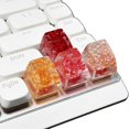 thumbnail image 2 of 1PC Translucent Epoxy Keycap With Dry Flower Elegant For Mechanical Keyboards Enhancement Keycap Pink, 2 of 4