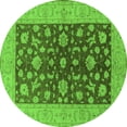 thumbnail image 1 of Ahgly Company Indoor Round Oriental Green Industrial Area Rugs, 8' Round, 1 of 4