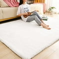 thumbnail image 2 of Ghouse 8x10 Soft White Faux Fur Rug, Machine Washable Area Rugs for Bedroom Fluffy Rugs for Living Room,Carpet Sheepskin Rug, 2 of 6