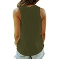 thumbnail image 4 of MOSHU Tank Tops for Women Flowy Deep V Neck Women Shirts Loose Fit Summer Sleeveless Tops, 4 of 9