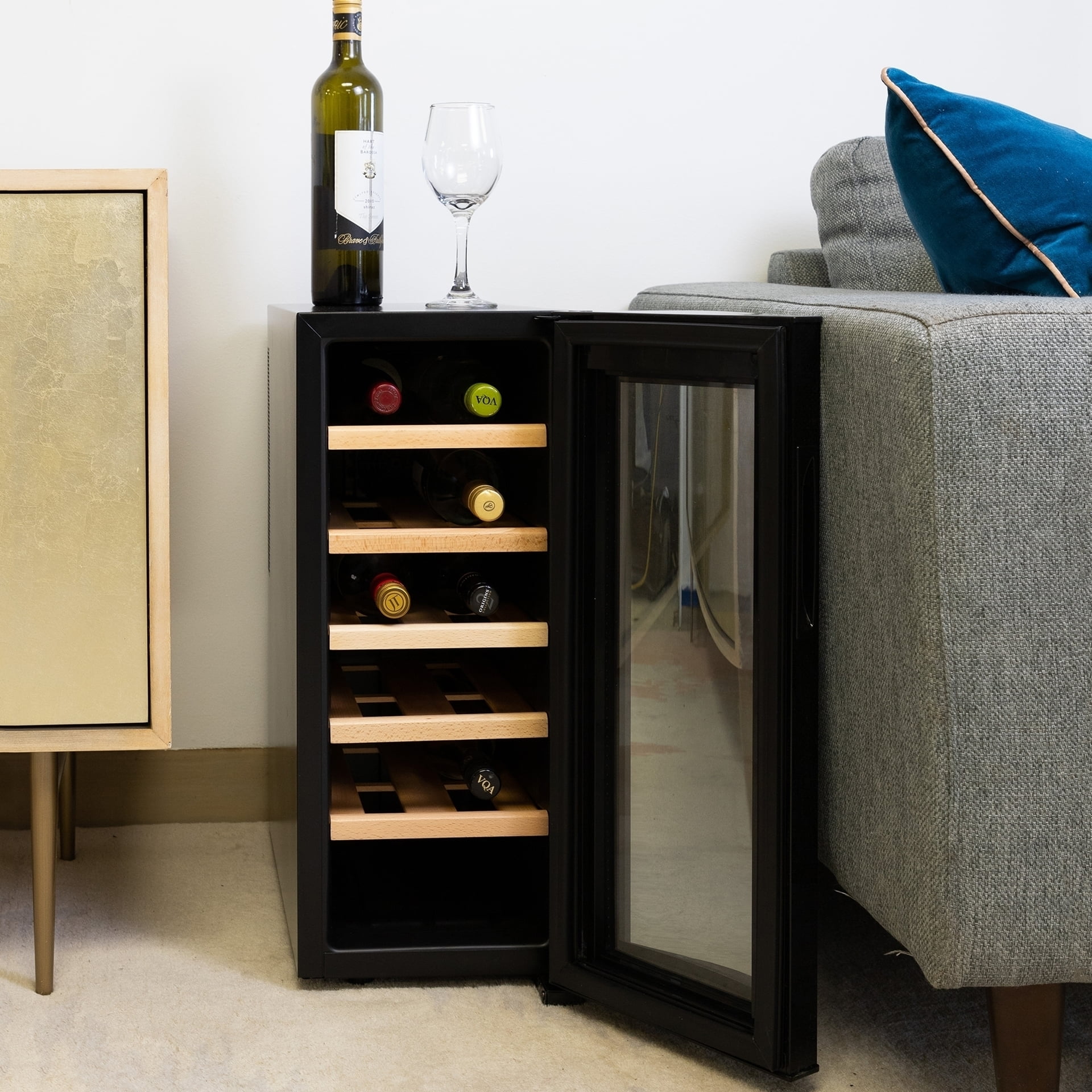 Koolatron 12 Bottle Wine Cooler Freestanding Wine Fridge