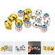 thumbnail image 2 of 15 tapones para válvulas de neumáticos con forma de calavera y globo ocular, personalizados para coche., 2 of 6