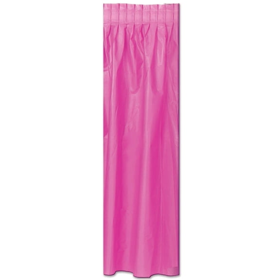 Beistle Cerise Plastic Table Skirting (Case of 6)