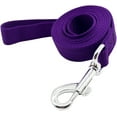 thumbnail image 1 of GHSDFBB Strong Durable Nylon Dog Training Leash, Traction Rope, 4/5/6 Feet Long, 3/4 Inch 1 Inch Wide, for Small and Medium Dogs (1''x4 FT, Purple), 1 of 4