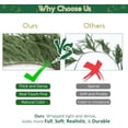thumbnail image 5 of 9 FT Real Touch Norfolk Pine Garland, Lusher Fuller 105 Branches Realistic Christmas Garland Green Artificial Greenery for Mantle Fireplace Table Indoor Outdoor Xmas Decorations, 5 of 8