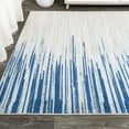 thumbnail image 5 of JONATHAN Y CONTEMPORARY POP 5 x 8 Area Rug, Linear Half-Stripe - Blue/Cream, CTP112A-5, 5 of 10
