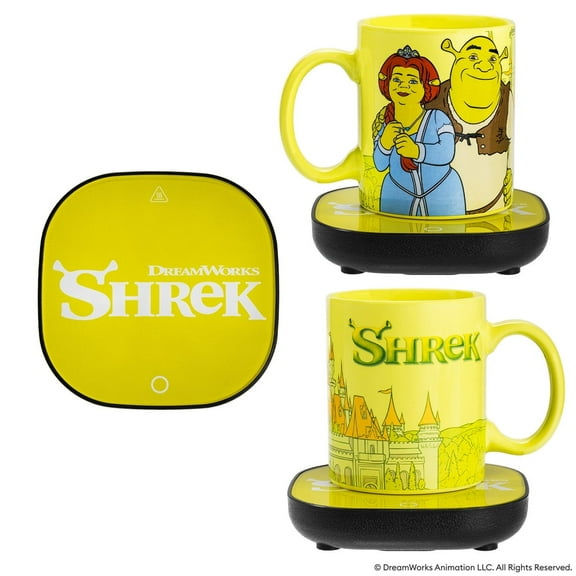 Uncanny Brands Shrek 12oz Mug with Warmer
